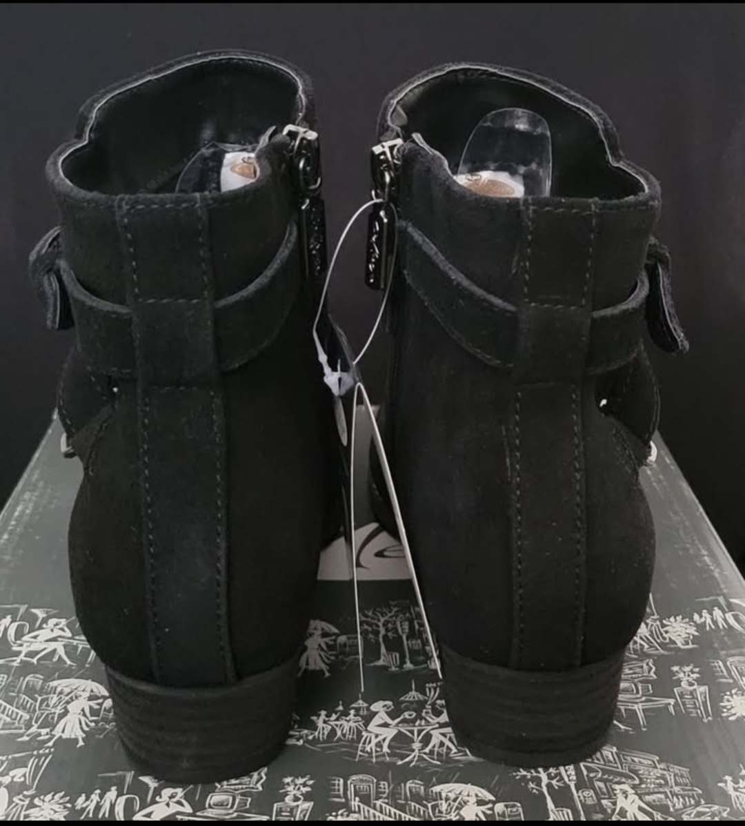 Aqua College Black Suede Ankle Boots - photo 3