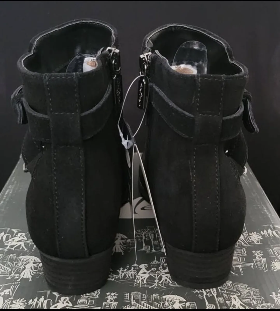 Aqua College Black Suede Ankle Boots image indicator(3)