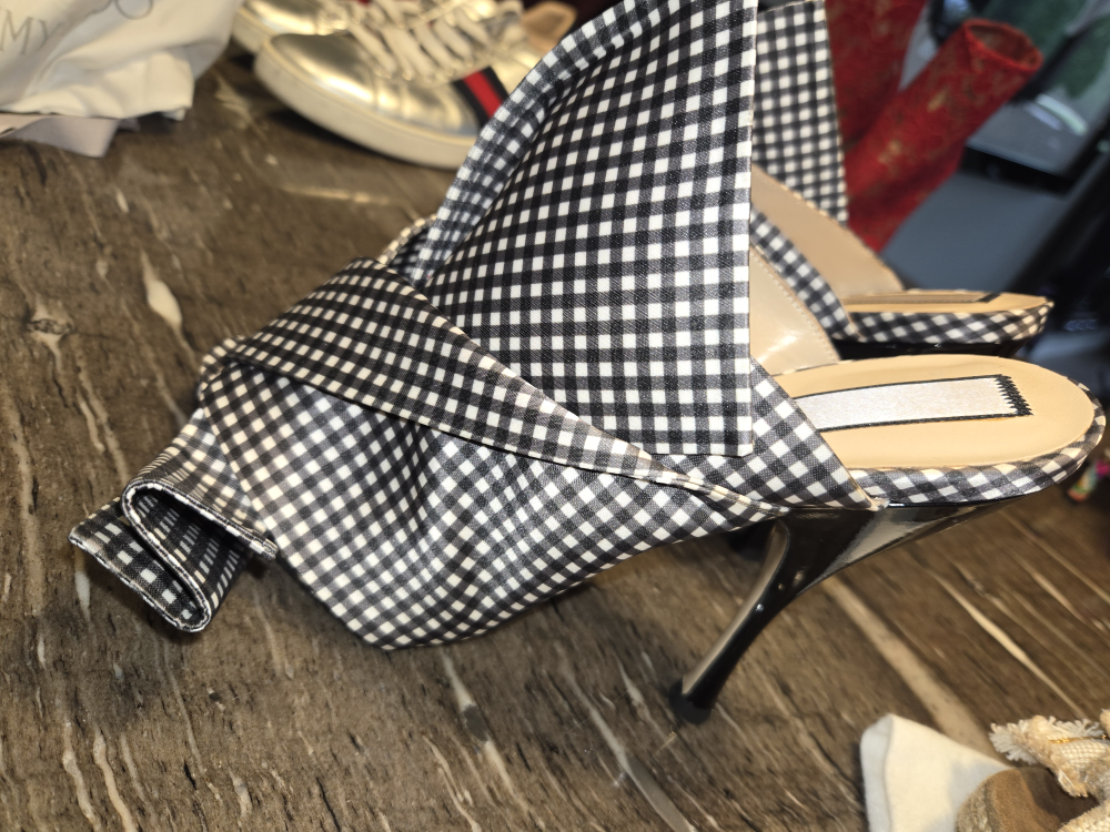 N°21 Black & White Gingham Heels - Size 41 - photo 2