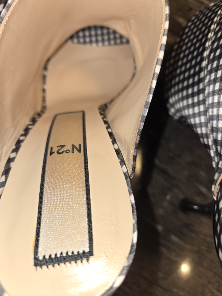 N°21 Black & White Gingham Heels - Size 41 - photo 4