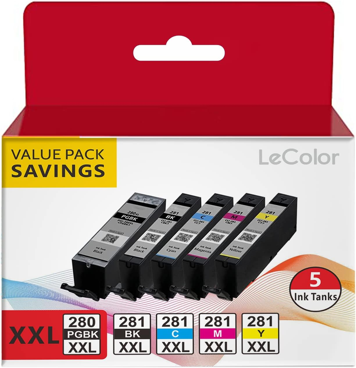 PGI-280XXL CLI-281XXL 280 281 Compatible Ink Cartridge Work