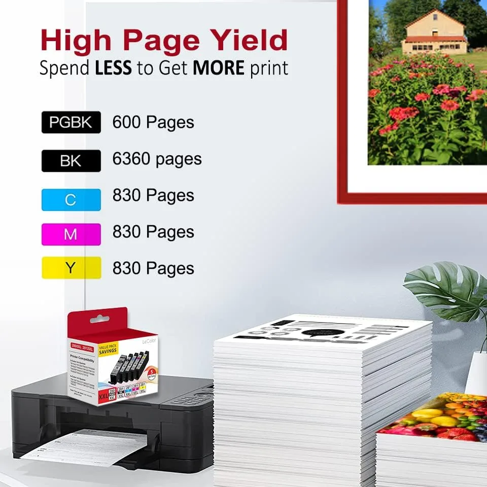 PGI-280XXL CLI-281XXL 280 281 Compatible Ink Cartridge Work image indicator(4)