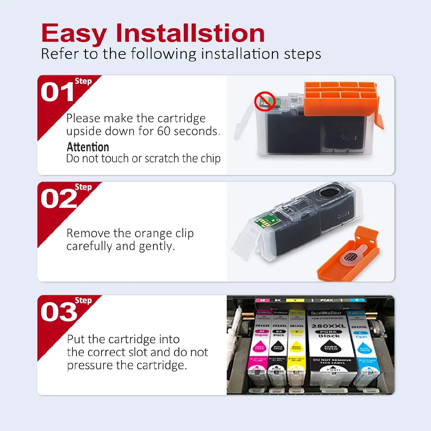 PGI-280XXL CLI-281XXL 280 281 Compatible Ink Cartridge Work image indicator(5)