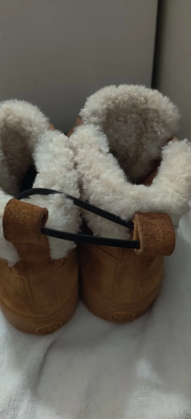 Tory Burch Suede & Shearling Sneakers image indicator(9)