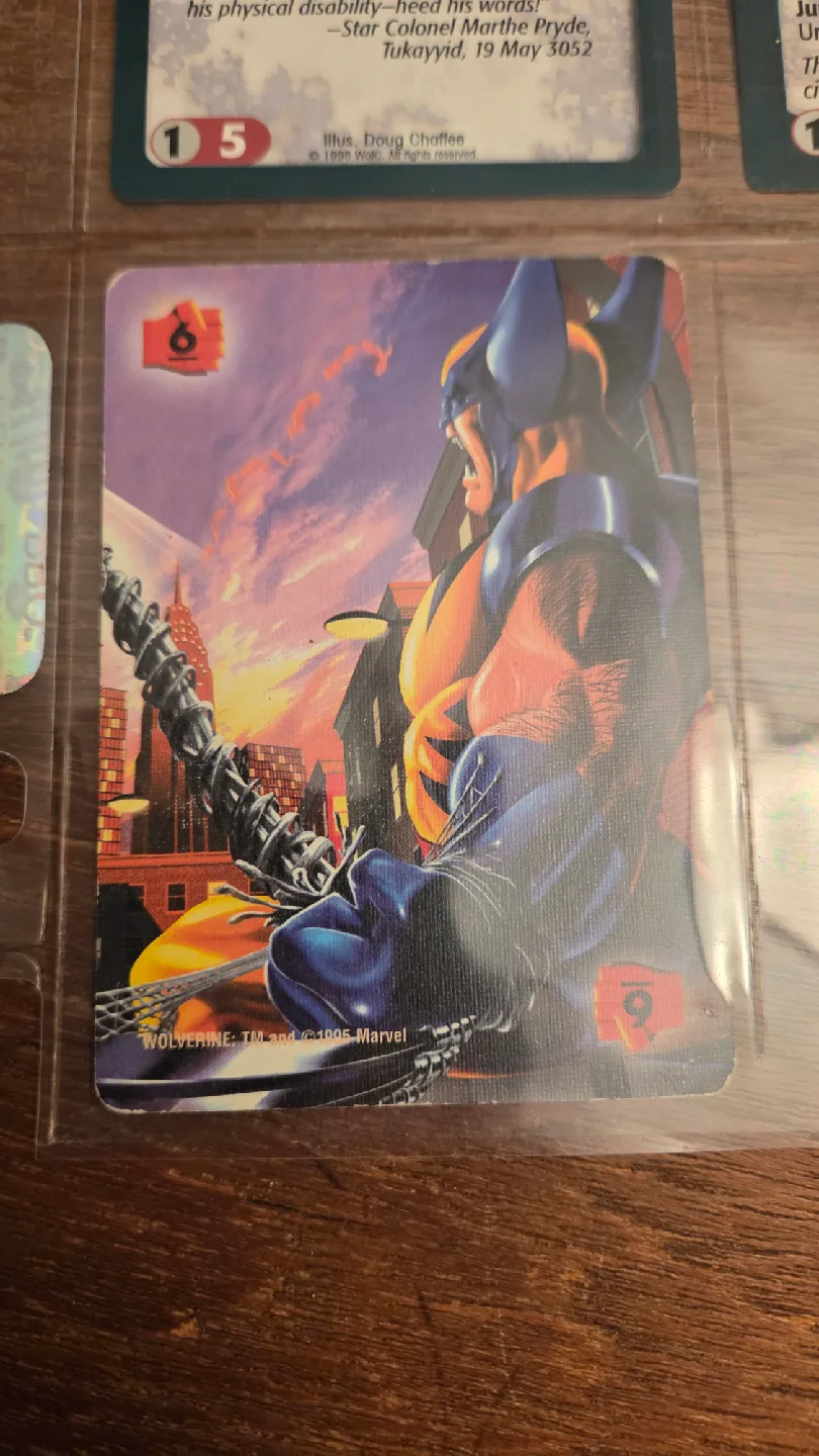 Wolverine Marvel Trading Card thumbnail
