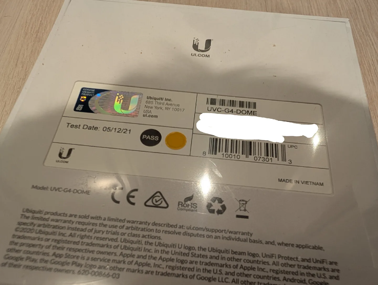 BNIB Ubiquiti UVC-G4-DOME Security Camera image indicator(3)