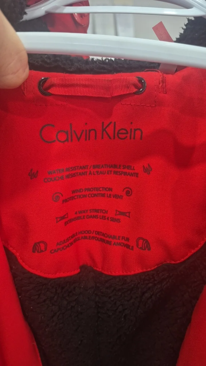 Calvin Klein Red Winter Jacket - Size XS image indicator(2)