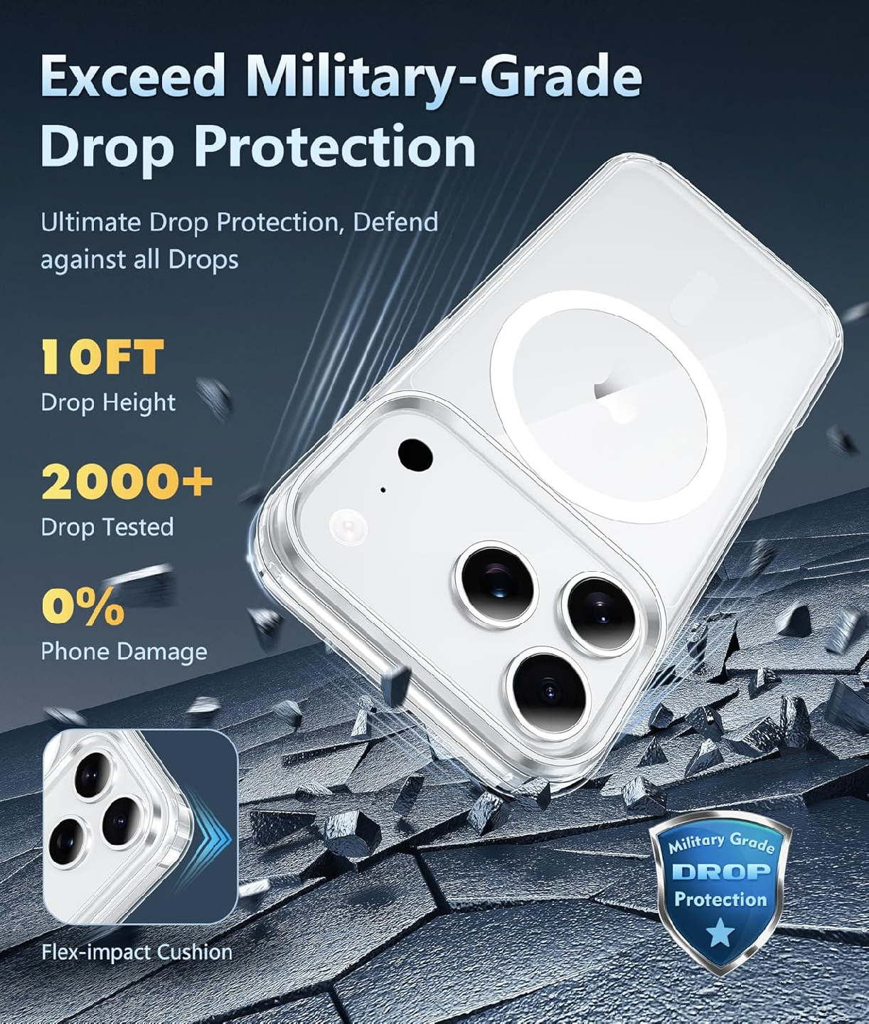 iPhone 17 Pro Max Case: Strong Magnetic Anti-Yellowing - photo 3