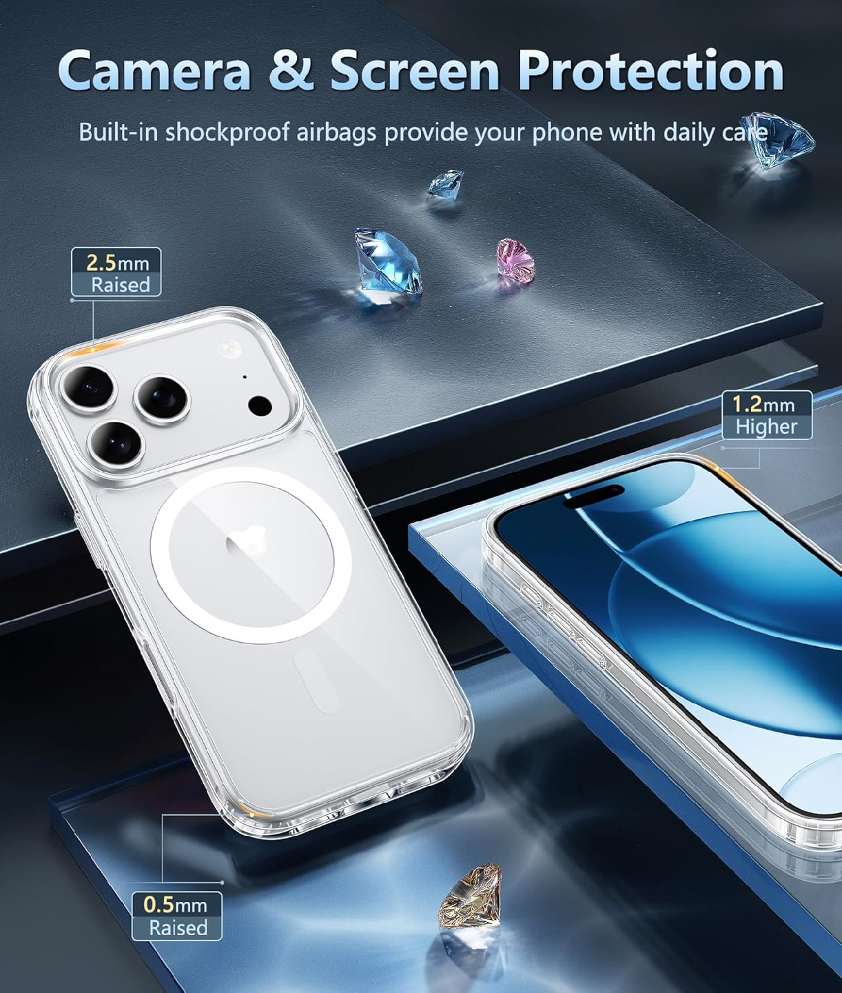 iPhone 17 Pro Max Case: Strong Magnetic Anti-Yellowing - photo 4