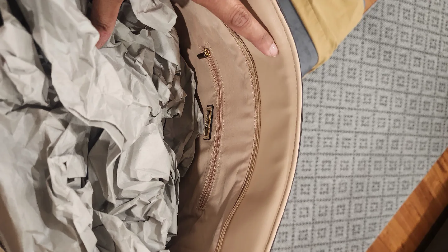 Aldo White & Beige Tote Bag Large image indicator(8)