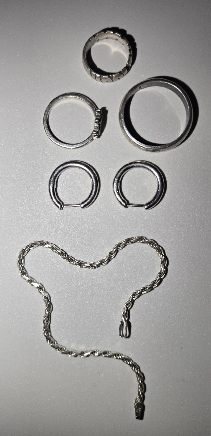 Silver Rings and Bracelet Set - photo 2