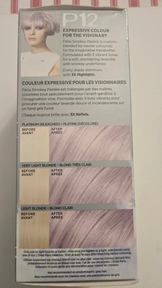 L'Oreal Feria P12 Smokey Pastels Hair Dye image indicator(2)