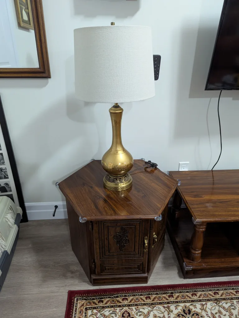 Wooden Coffee Table and End Tables Set image indicator(4)