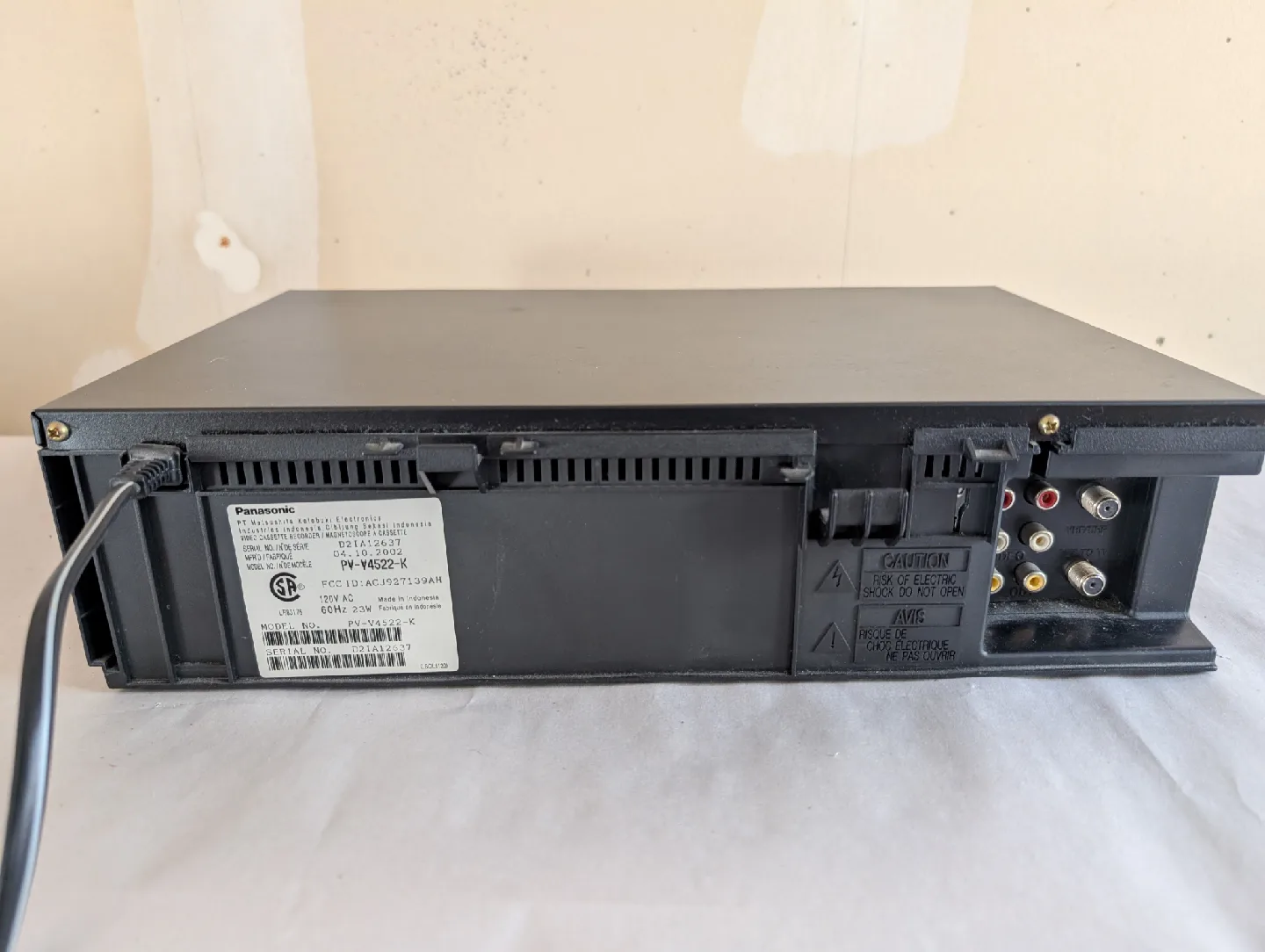 Panasonic Omnivision VHS Player - 4 Head - PV-46522-K image indicator(5)
