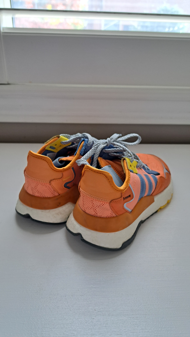 Adidas Nite Jogger Orange/Blue Sz 5Y - photo 3