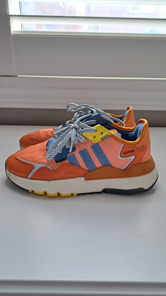 Adidas Nite Jogger Orange/Blue Sz 5Y - photo 5