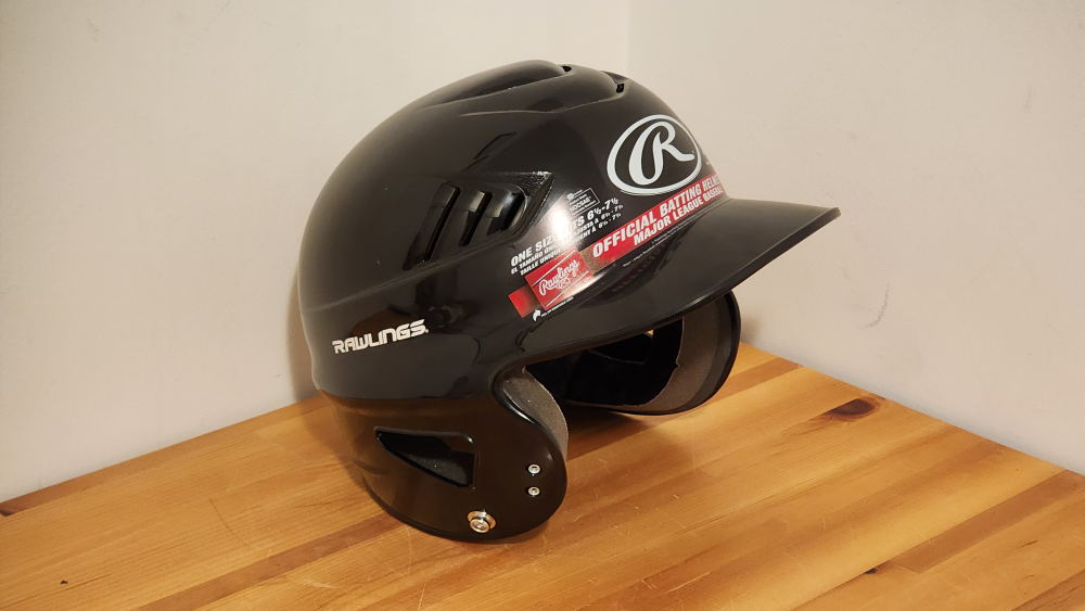 Rawlings Mach Black Batting Helmet Size 6 1/2 - 7 1/2 - photo 2