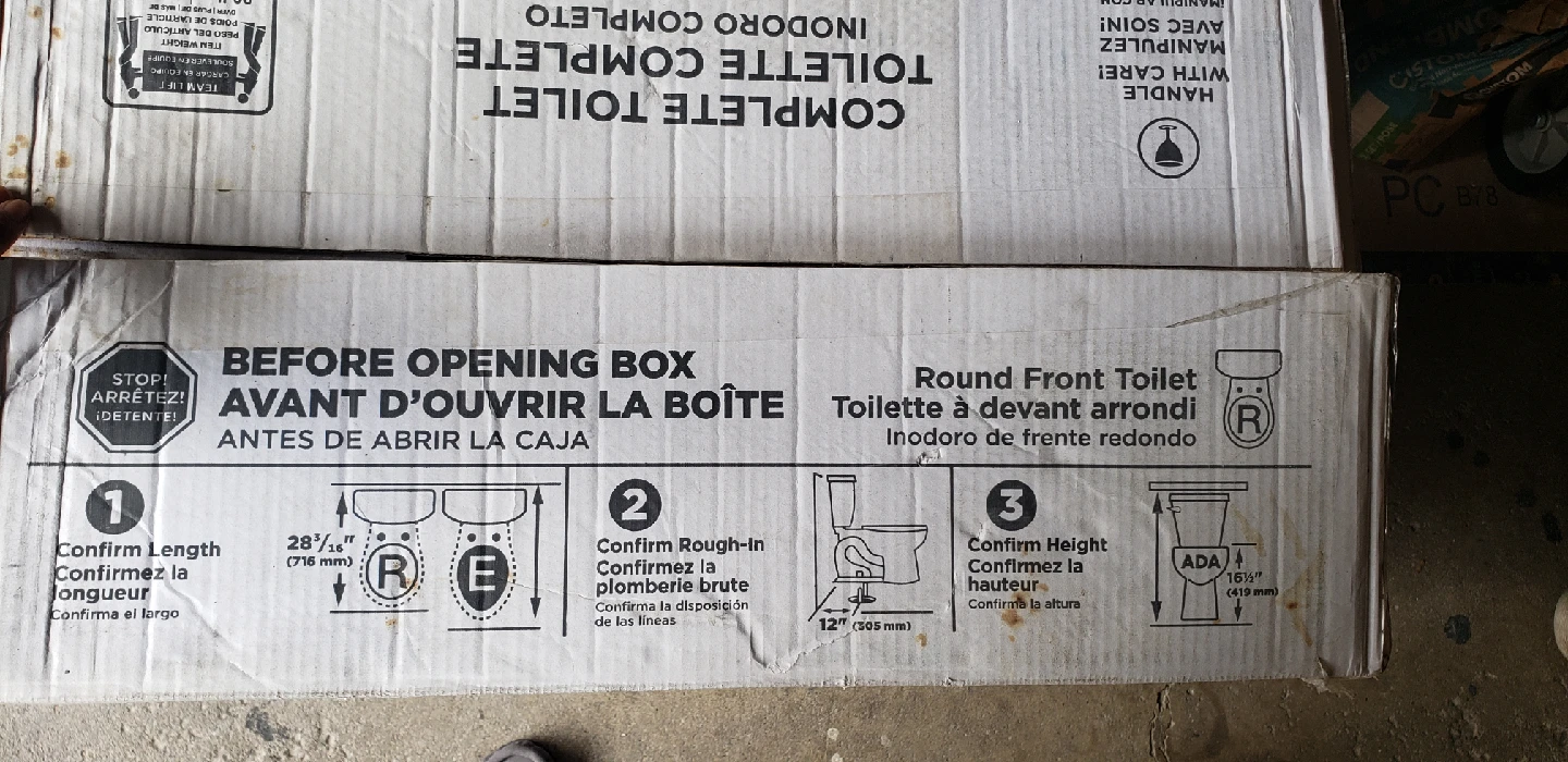 American Standard Edgemere White Round Front Toilet - photo 2