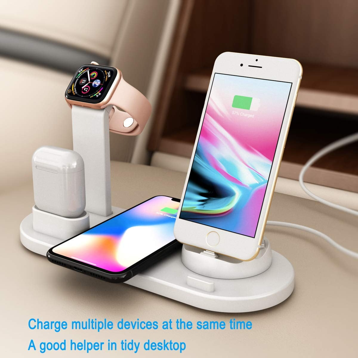 Wireless Charger, 3 in 1 Wireless Charging Dock - photo 5