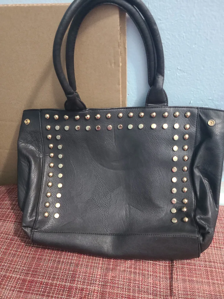 Black Studded Tote Bag thumbnail