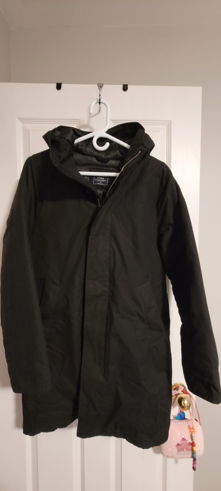 Abercrombie & Fitch Men's Black Winter Coat - Size S