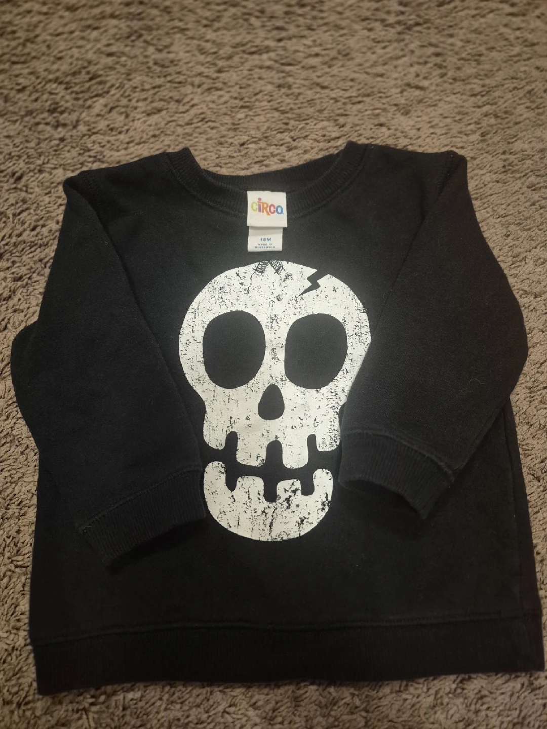 Circo 18M Black Skull Sweater