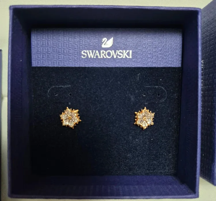 Swarovski Stud Earrings - Rose Gold thumbnail