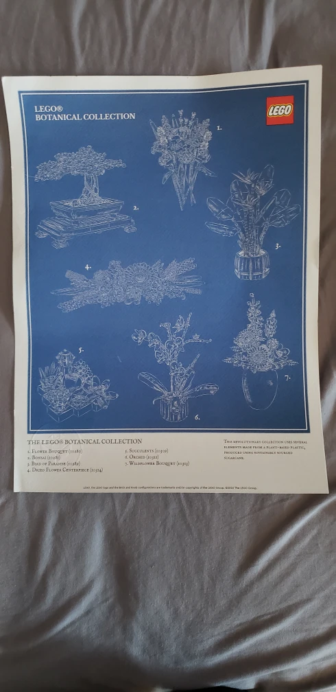 lego botanical poster