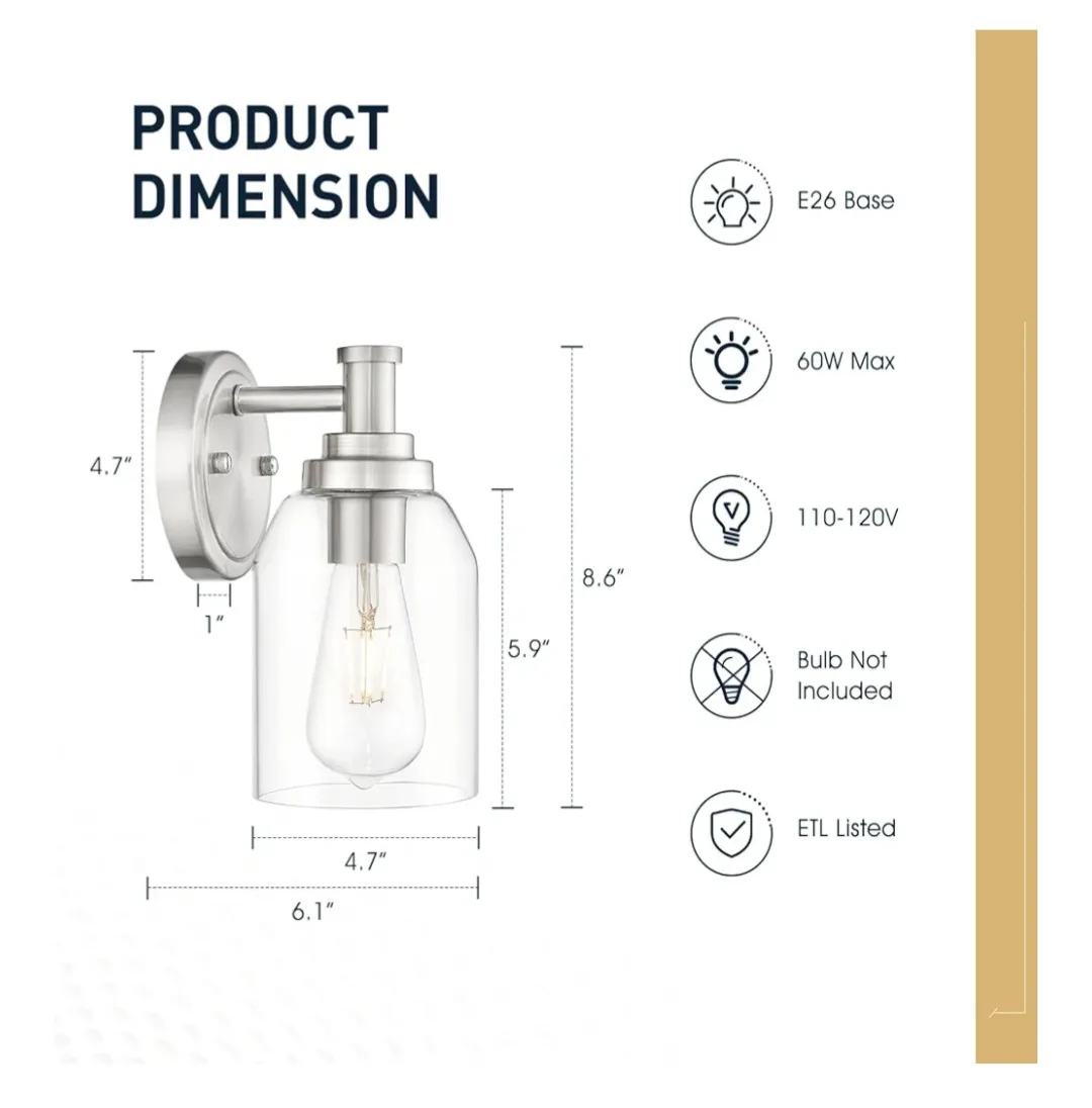 zeyu Industrial Brushed Nickel Sconces Set of 2(NEW) image indicator(2)