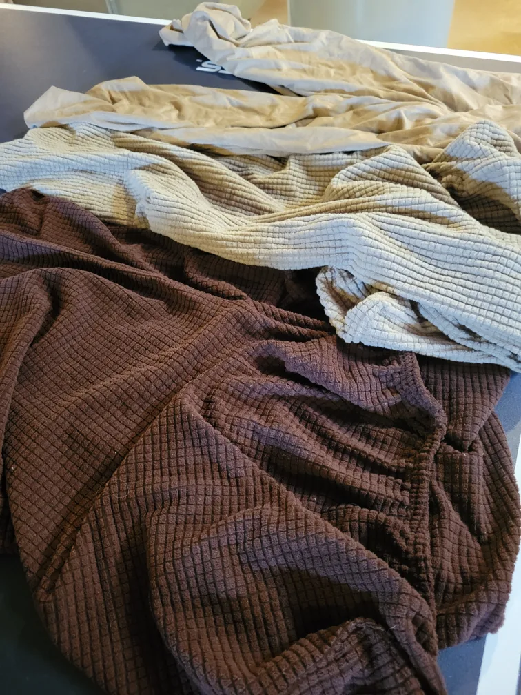 5 Dining Chair Covers - Taupe & Brown image indicator(2)