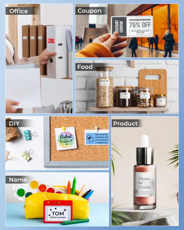 Phomemo M220 Label Maker, Upgrade 3 Inch Barcode Label Printer image indicator(6)