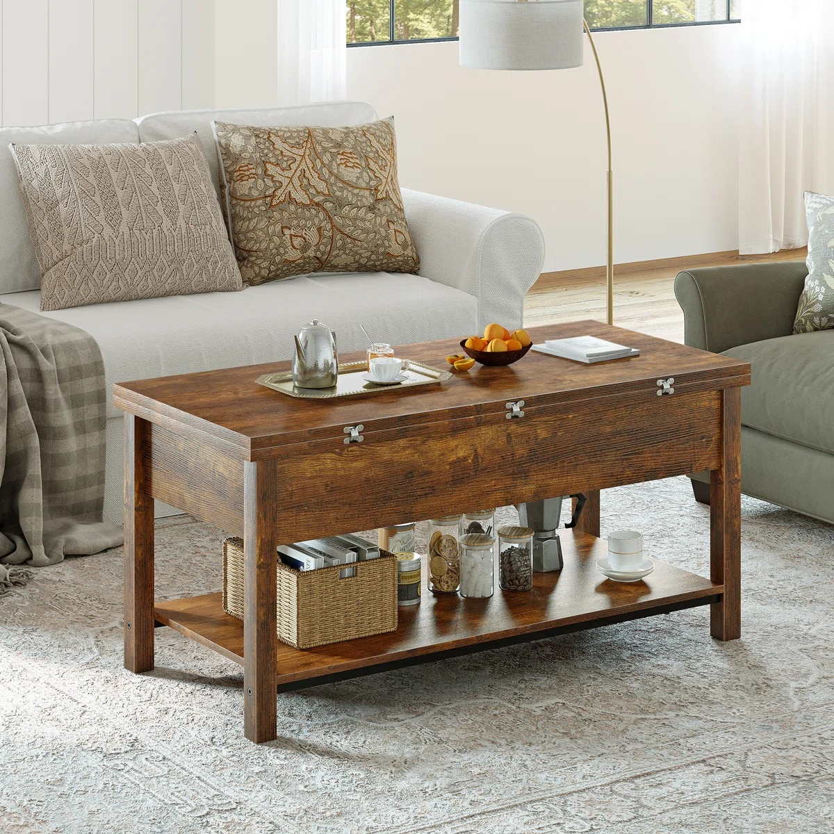 Lift Top Coffee Table with Storage