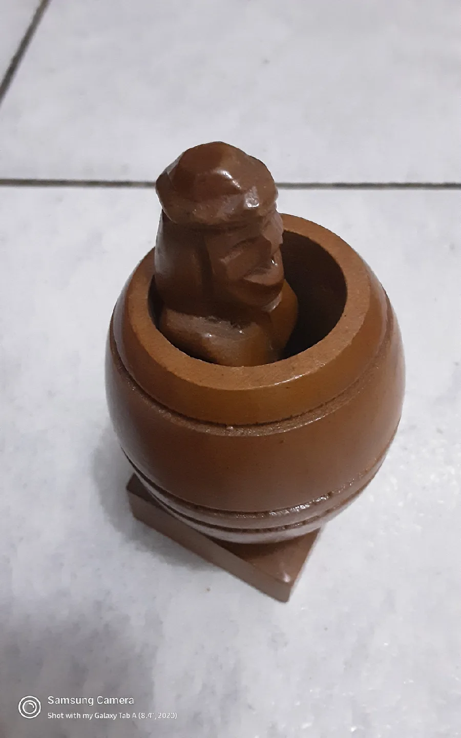 Wooden Man in Barrel Toy.. Scandinavian man.. image indicator(4)