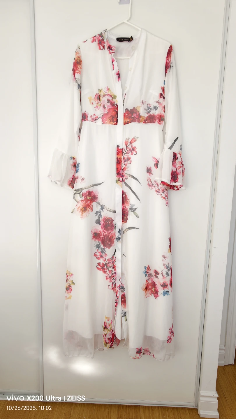 Annah Hariri Floral Print Maxi Dress Size 8
