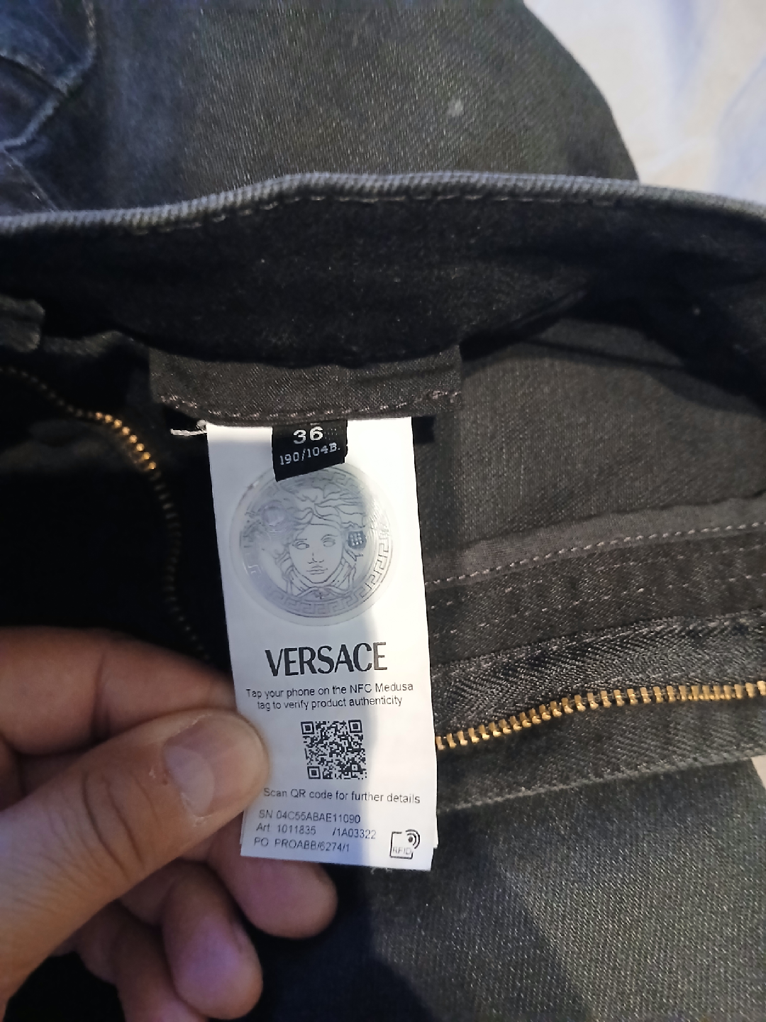Versace Black Jeans - Size 36
