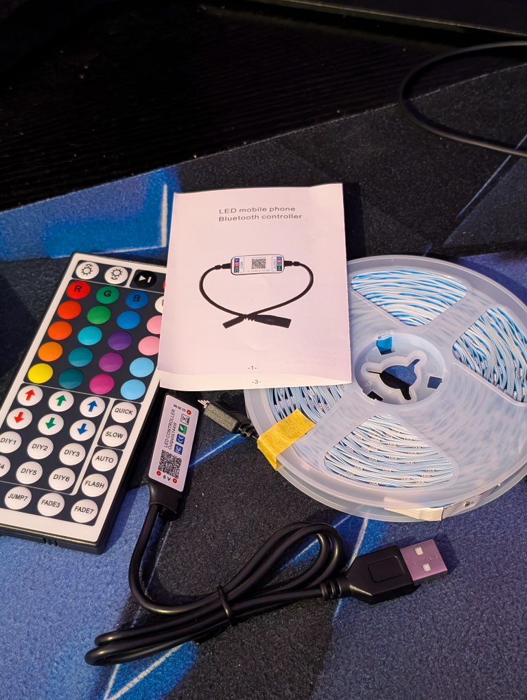 15m LED light strip with remote and mobile app control