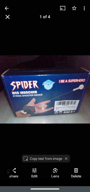 Halloween or game spider web launcher thumbnail
