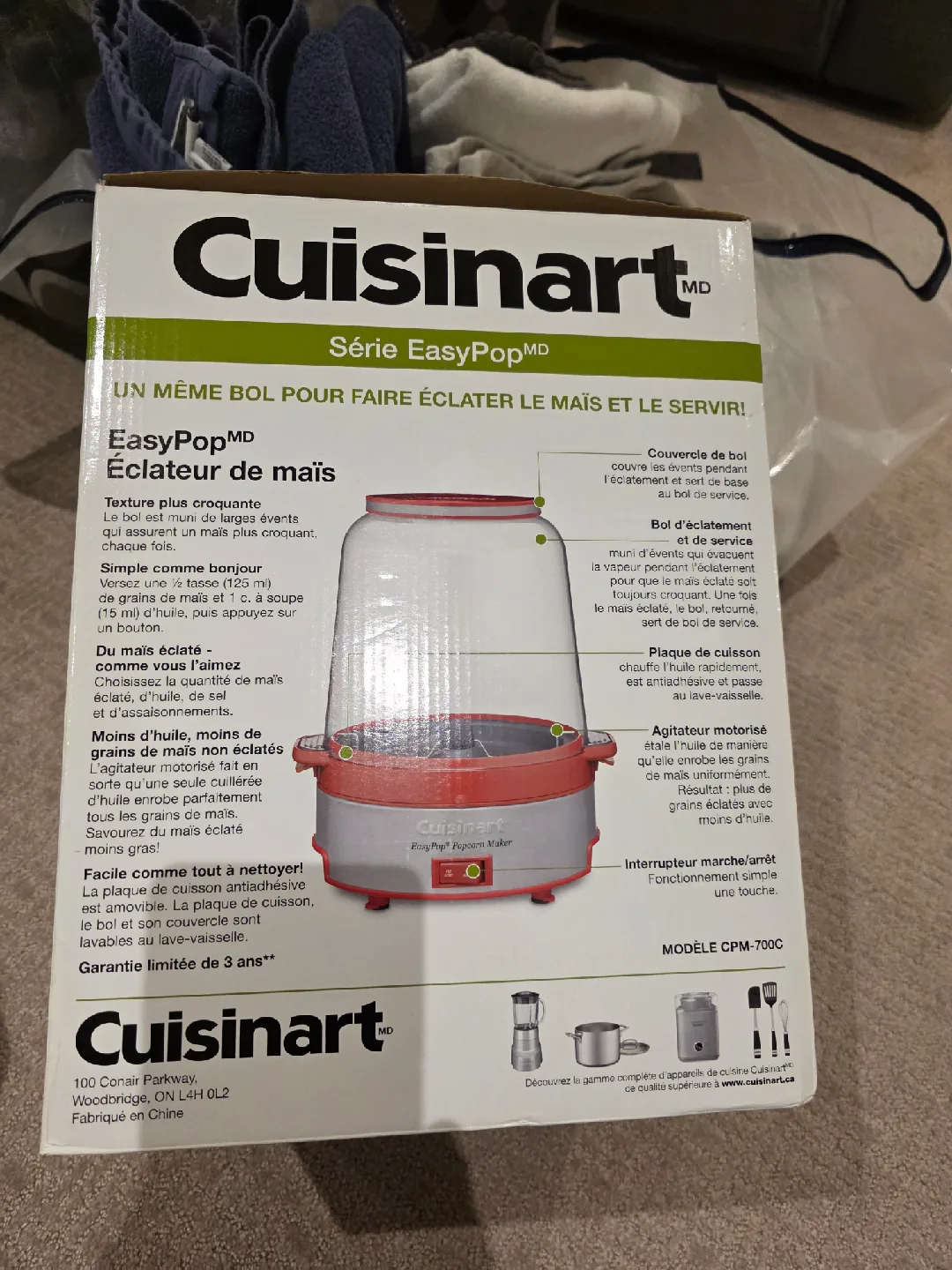Cuisinart EasyPop Popcorn Maker - Like New! image indicator(2)