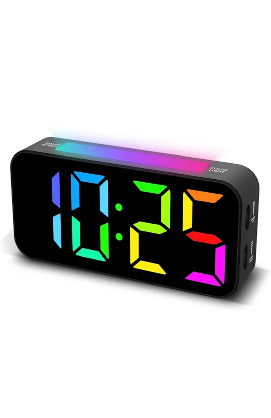 Dimmable Digital Alarm Clock with RGB thumbnail
