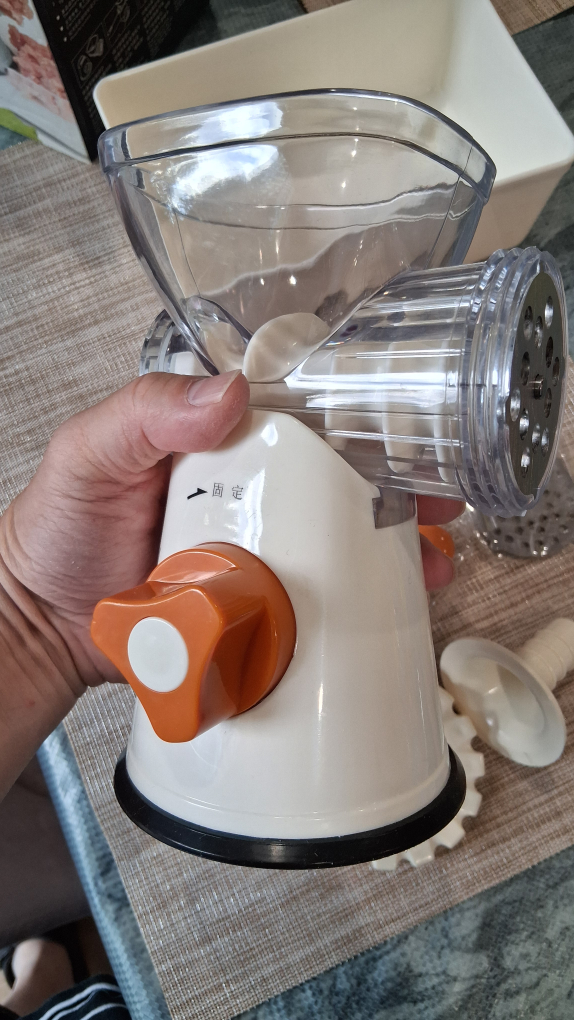 Manual Meat Grinder & Funnel