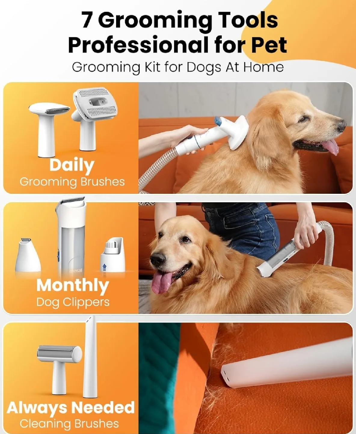 ONEISALL Dog Grooming Kit Vacuum - New in Box! image indicator(4)