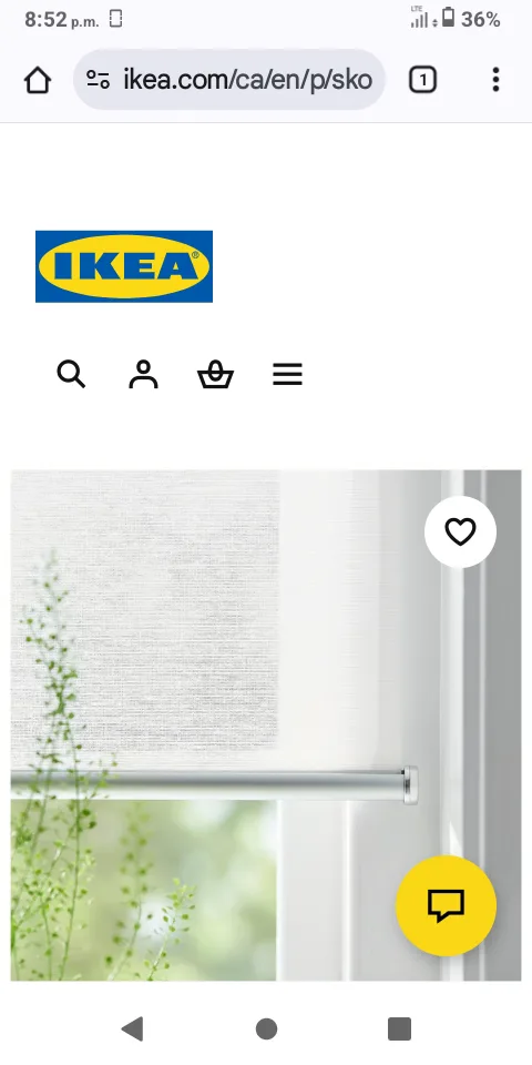 IKEA Skogsklöver Roller Blind - 62x76" image indicator(5)