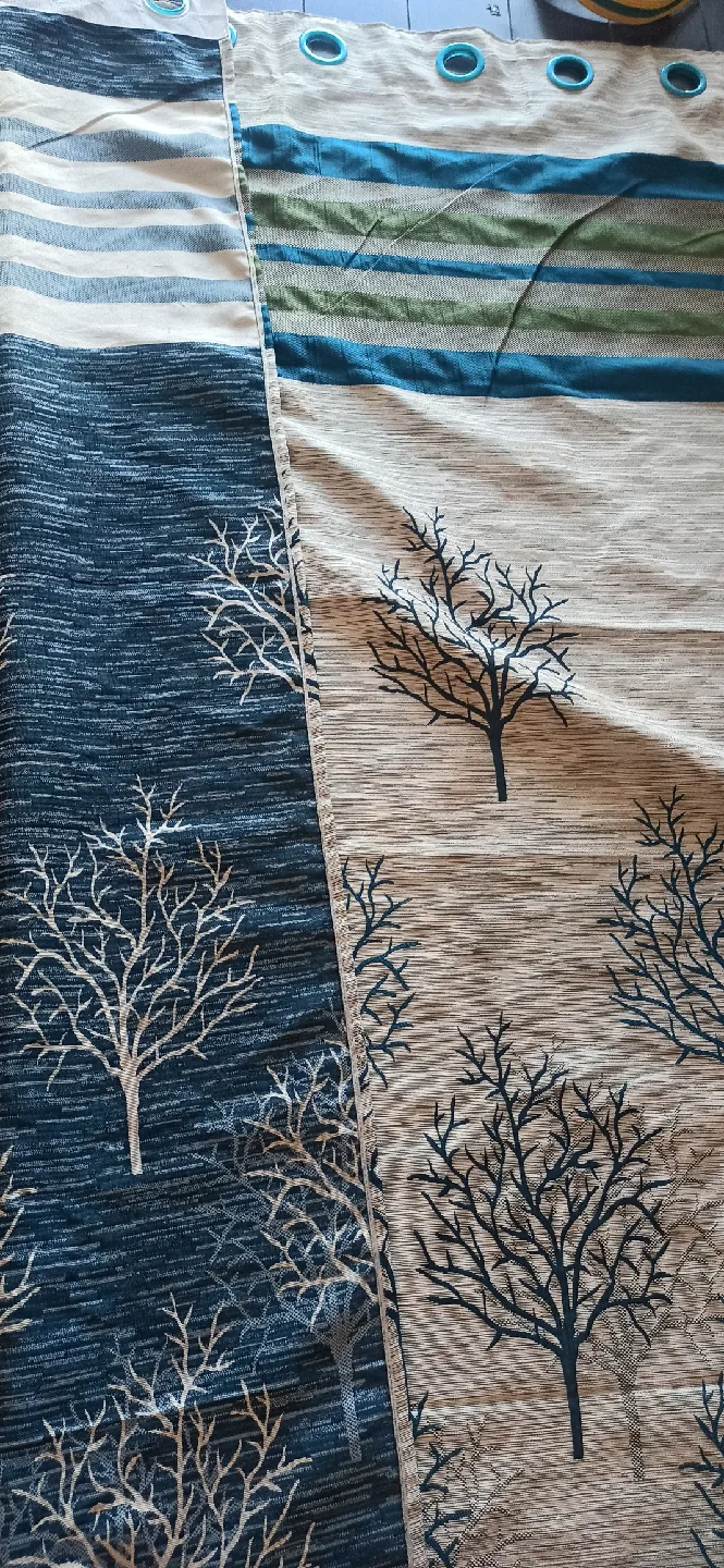 Two way Tree Print Curtain Panel image indicator(7)