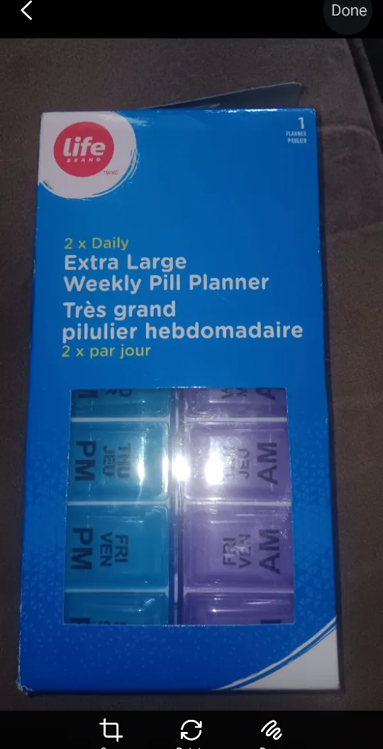 Life Brand Extra Large Weekly Pill Planner - NEW thumbnail