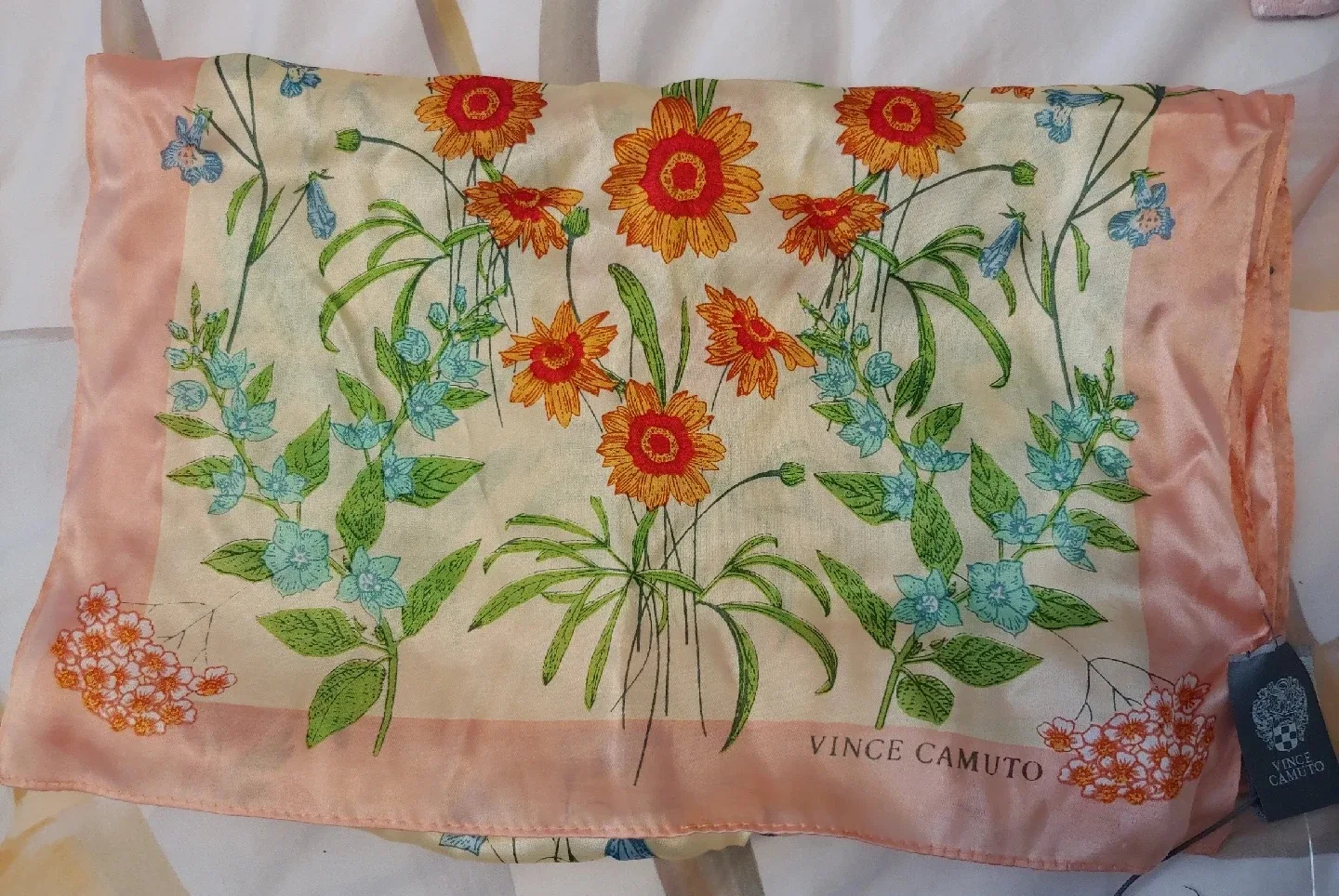 New Vince Camuto Floral Scarf - Silk/Modal Blend image indicator(7)