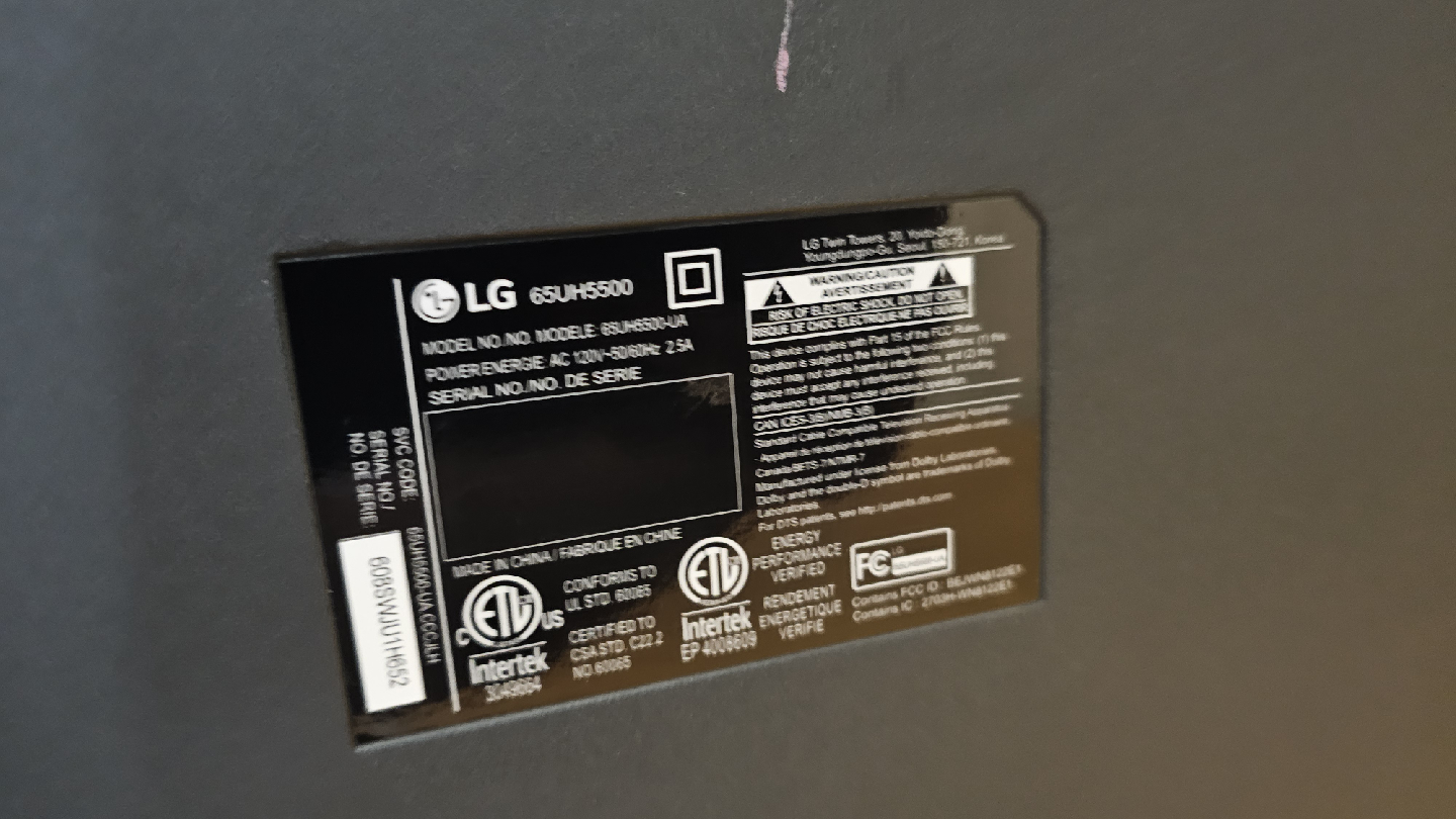 LG 65UH5500 65" 4K Ultra HD TV selling as is - photo 3