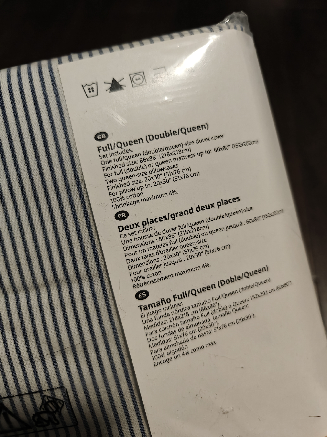 IKEA BLÅVINDA Full/Queen Duvet Cover Set - New! - photo 2