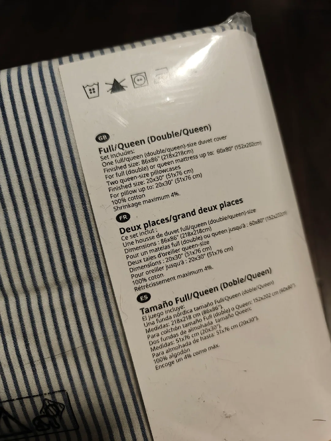 IKEA BLÅVINDA Full/Queen Duvet Cover Set - New! image indicator(2)