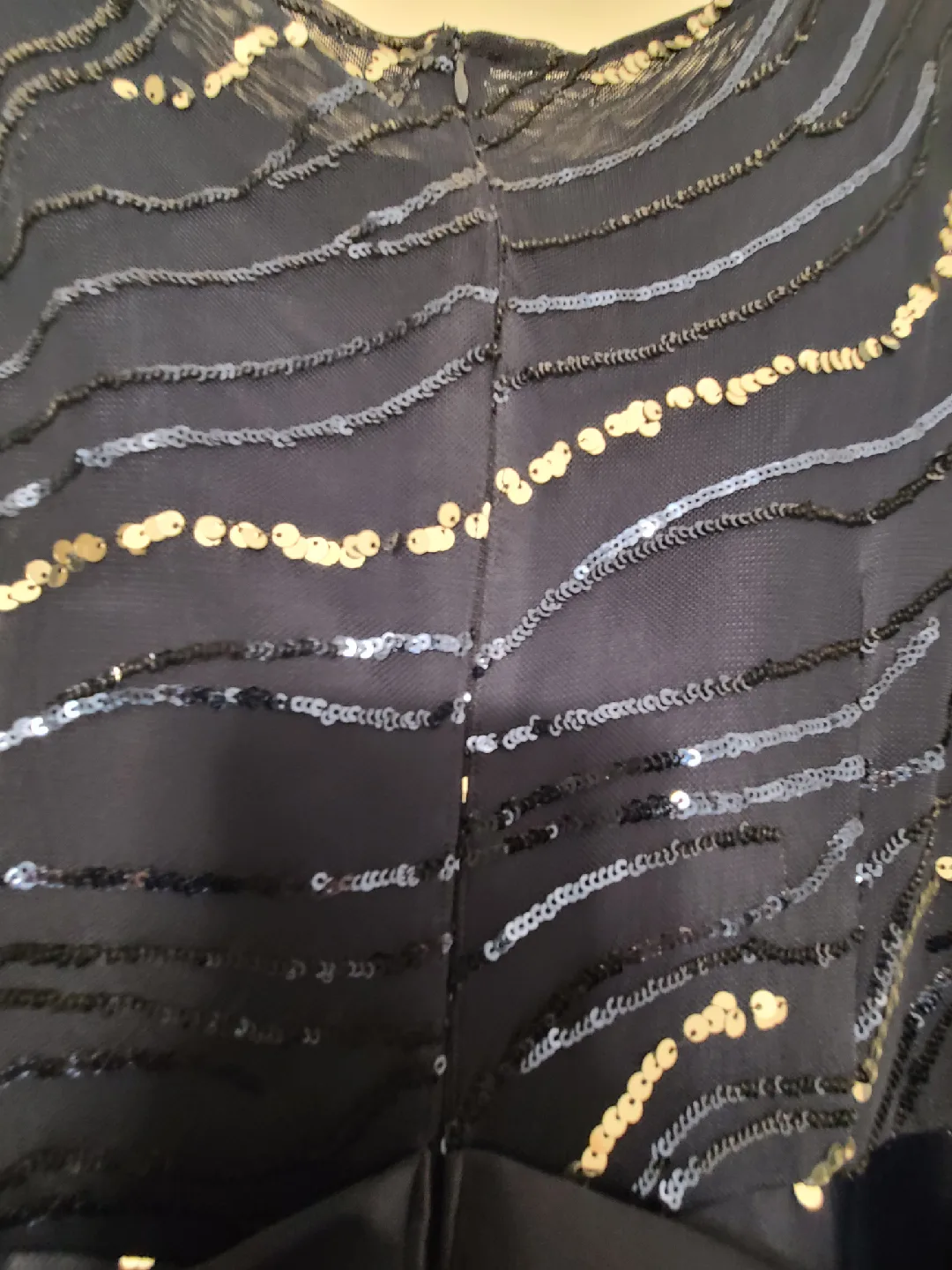 Alex Evenings Navy Sequin Dress - Size 6 image indicator(7)