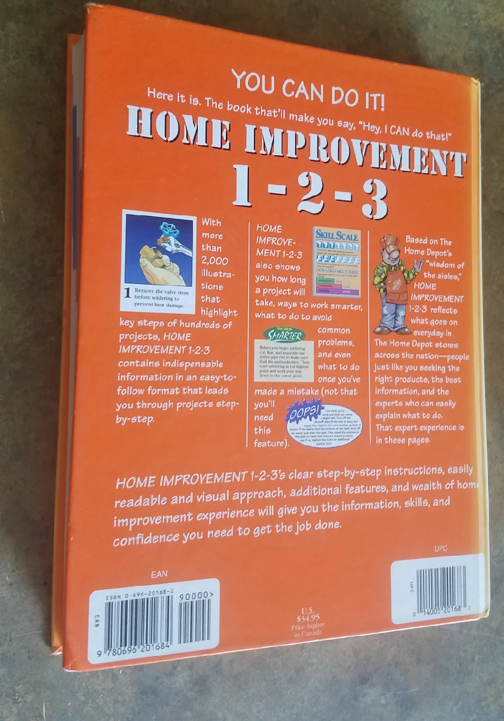 Home Improvement 1-2-3 Hard Cover Book Good Condition image indicator(2)